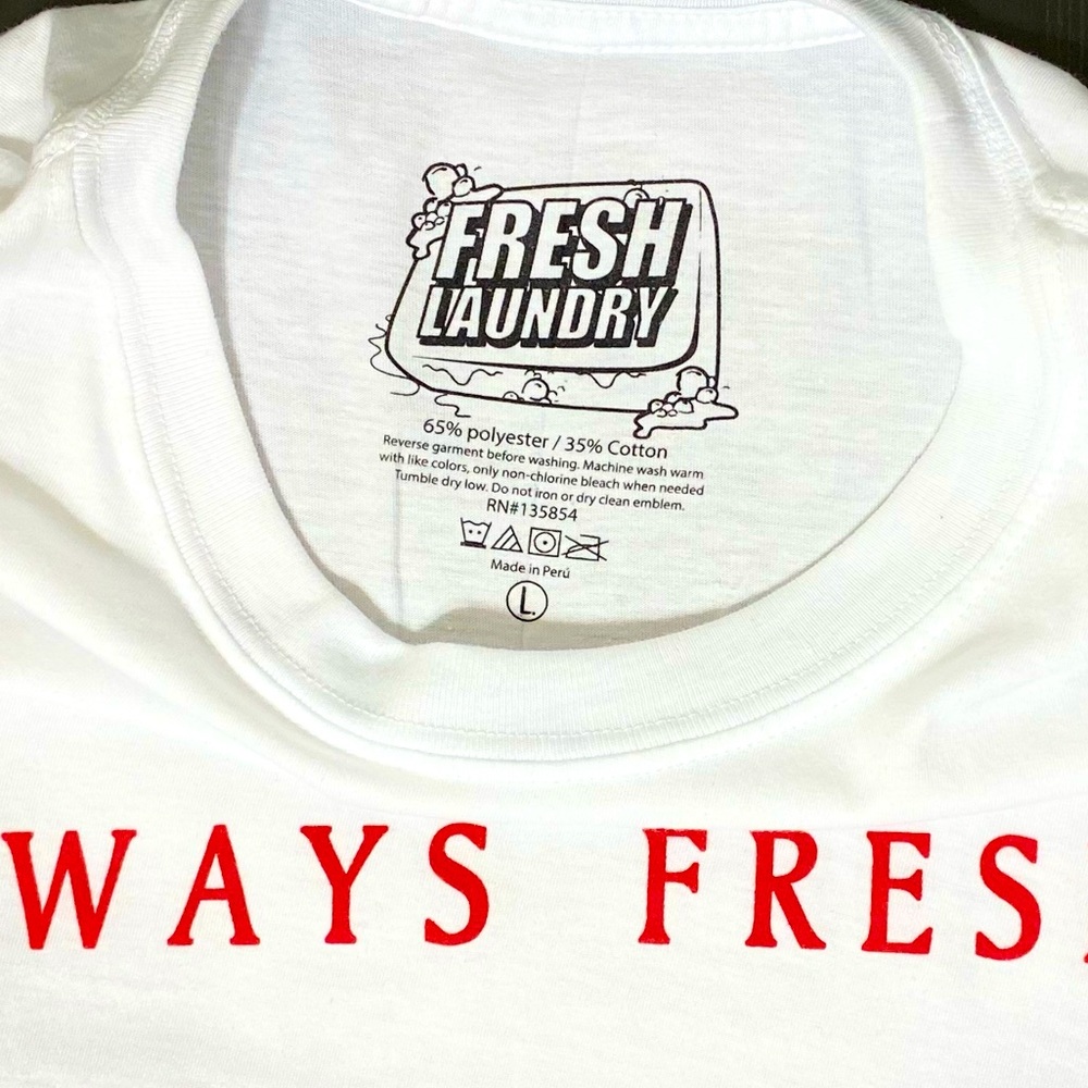 Fresh Laundry Tee - Always Fresh with Roses! NWT!!! - Picture 4 of 7